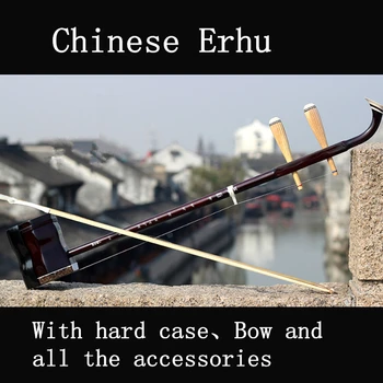 Kinesiske Erhu 01AS Til strygere violin violinen Eksklusive Indgraveret Kode Musikalske Strengeinstrumenter med Harpiks bue og book Sag