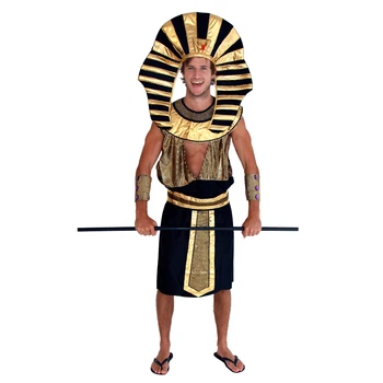 King Tut - Egyptiske Farao Voksen Karneval, Halloween Kostumer Til Mænd Fantasi Fancy Fest, Dressing