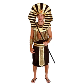 King Tut - Egyptiske Farao Voksen Karneval, Halloween Kostumer Til Mænd Fantasi Fancy Fest, Dressing