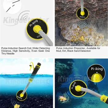 Kingdetector Pi-iking 750 Præcis Målretning Pinpointer Puls Induktion (PI) Teknologi Detektor