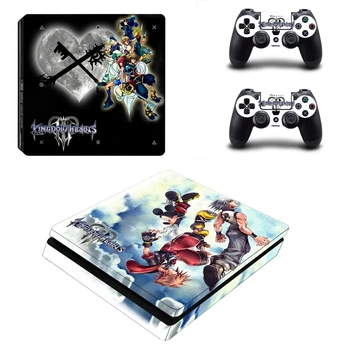 Kingdom Hearts Decal PS4 Slim Skin Sticker Til Sony PlayStation 4 Konsol og Controller Dualshock 4 PS4 Slank Vinyl Klistermærke