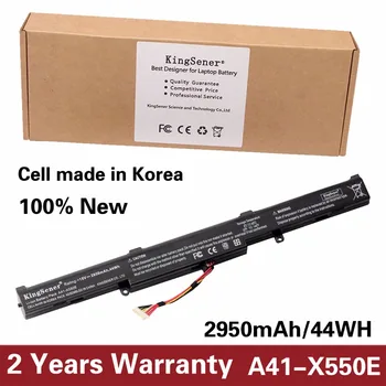 KingSener Korea Celle Ny Laptop Batteri A41-X550E for ASUS X450 X450E X450J X450JF X751L A450J A450JF A450E F450E 15V 2950mAh