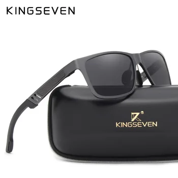 KINGSEVEN 2018 Originale HD Polariserede Solbriller Mærke Aluminium Magnesium Spejl Mænd Sport Kørsel Briller, Beskyttelsesbriller Oculos De Sol