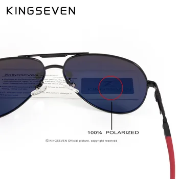 KINGSEVEN Aluminium Magnesium Mænds Solbriller, Polariserede Mænd Belægning Spejl Briller oculos Mandlige Briller Tilbehør Til Mænd K725