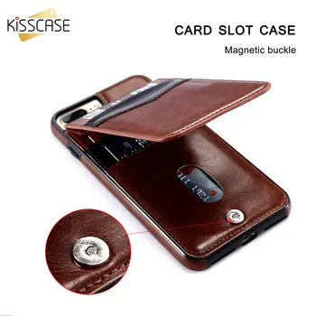 KISSCASE 2017 Klassisk Retro-Flip Wallet Phone Case for iPhone 6 6s 7 Fuld Beskyttelse Cover til iPhone 6s 7 6 Plus Tilfælde Stå Bag