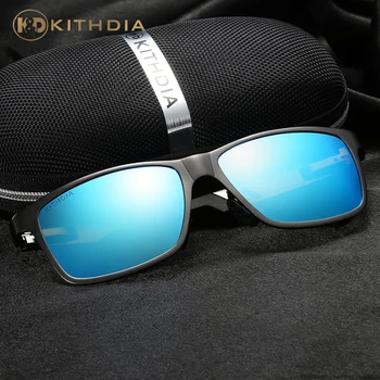 KITHDIA Mærke Aluminium Ramme Solbriller HD Polariseret Mænd, Mandlige Kørsel Sol briller til Mænd Vintage Gafas De Sol #KD6560