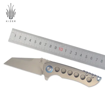 Kizer taktiske knive S35VN blade top knive udendørs overlevelse kniv flipper oplukker edc camping værktøj