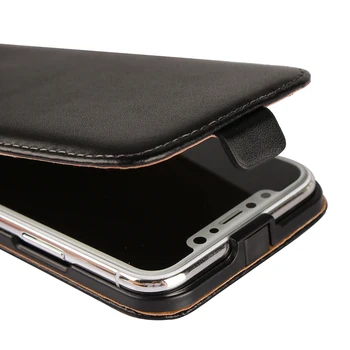 Klaptelefon case til Apple iPhone-X læderetui ultra tynde Magnetiske adsorption flip coevr case til iPhone X