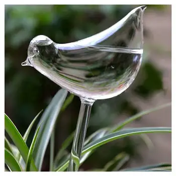 Klart Glas Plante, Blomst Ferie Watering Spike Spil Bird Formet Vand-Arkføderen
