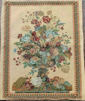 Klassisk blomst mosaik gobelin vægmaleri indgangsparti dekorative marokkansk indretning 70*85CM