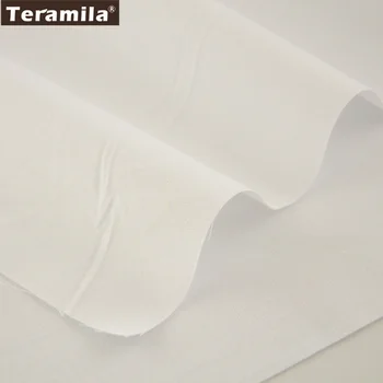 Klassisk Solid Hvid Farve Designs Hjem Tekstil Materiale Lagen Væv Patchwork Bomuld Twill Fat Quarter