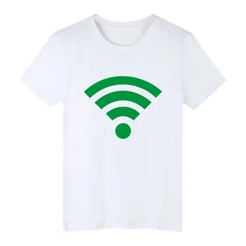 Klassisk Trådløst T-shirt Mænd Brand Kort Ærme t-shirts med Sjove Trykte T-Shirt Mænd i Farvestrålende t-Shirt Lang Plus Størrelse