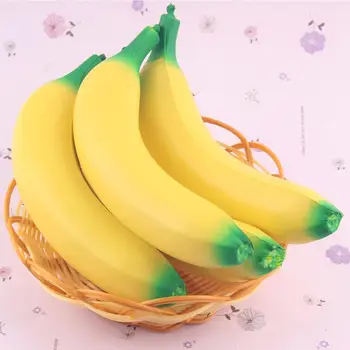 Klem Squishy Banan Pille Toy Super Langsom Stigende Simulering Frugt Telefon Stropper Blød Creme Duftende Brød Kage Kid Sjovt Legetøj Gave
