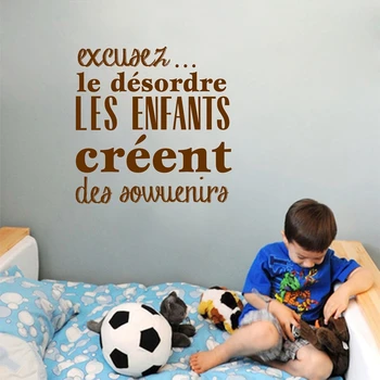 Klistermærker muraux pour enfants chambres franske Version Vinyl vægoverføringsbilleder Baby Kids Room Decor