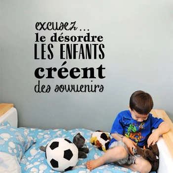 Klistermærker muraux pour enfants chambres franske Version Vinyl vægoverføringsbilleder Baby Kids Room Decor
