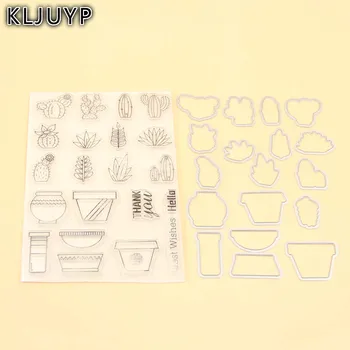 KLJUYP Planter Gennemsigtig Stempel Og Skære Dør for DIY-Scrapbooking/Kort fremstilling/Børn Sjov Dekoration af Forbrugsstoffer