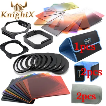 KnightX 24 9 Filter Ring cokin p-serien farve Lens cleaning Kit til Canon, Sony, Pentax, Nikon D3100 D7000 D5200 D5100 52 MM 58 mm 77