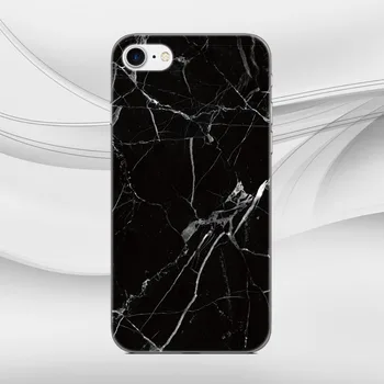 Knækket Hvid Sort Marmor Tilfældet For Sony Xperia Z Z1 Z2 Z3 Z4 Z5 Kompakt Mini-E4 M C1904 C1905 M2 M5 C3 C4 SP M35h Telefonens Cover
