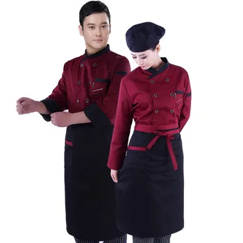 Kokke køkken farver i høj kvalitet kok uniformer uk tøj kvindelige restaurant kokke tøj damer chefwear gratis fragt