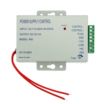 Komplet Sæt 125KHz RFID adgangskontrol system kit T11 digital lås+3A/12V strømforsyning+el-strejke, lock+10stk-ID nøglekort