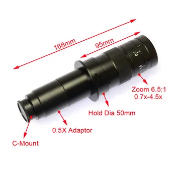 Komplet Sæt 14MP Industrielle Mikroskop-Kamera, HDMI USB-Udgange med 180X C-mount-Linse +8