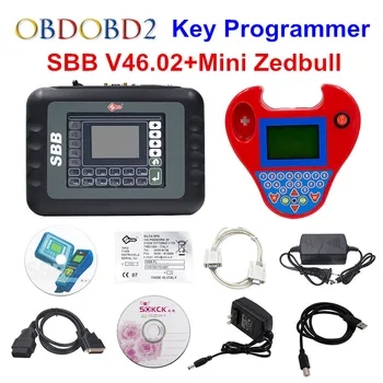Komplet Sæt V46.02 SBB + Mini Zedbull Nøglen Programmør Mini Zed-bull Key Transponder Samme Funktion Som CK100 46.02 Centrale Maker Gratis Skibet