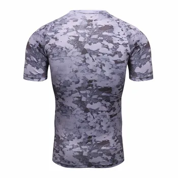 Komprimering Shirt Camouflage MMA, Crossfit Shirt Trænings-og Mænds kortærmet Tights Bodybuilding T-Shirt, Toppe Mærke Tøj Mandlige