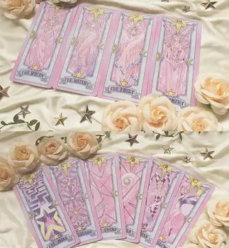 Kort Captor Sakura 56 Stykke Kort Med Pink Clow Magisk Bog, der er Ny i Æske