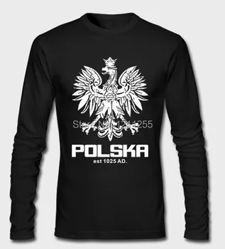 Kortærmet T-Shirt Polska polsk Dans Fodbold Polen Fodbold T-Shirt med Lange Ærmer i Bomuld Udskrives Brugerdefinerede Lang t-shirt Størrelse S~3XL
