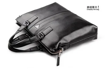 Koskind mænds virksomhed rejsetaske / Ægte læder mand, vintage cross-body ene skulder computer taske / Luksus læder taske