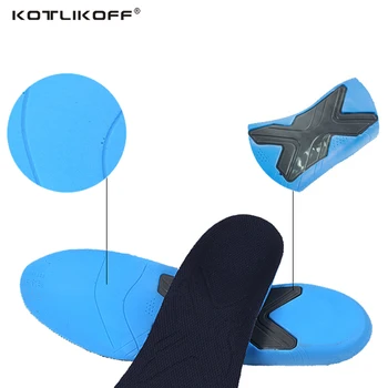 KOTLIKOFF 3D Ortopædiske Indlægssåler Premium Komfortable Orthotics Flad Fod Indersål Sæt svangstøtte Pad for Plantar Fasciitis