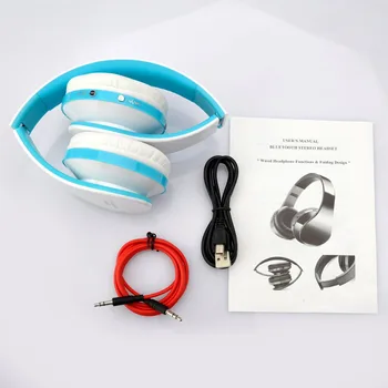 KOYOT Bluetooth Headset, Trådløse Hovedtelefoner, Stereo Sammenklappelig Sport Hovedtelefon, Mikrofon headset bluetooth øresneglens