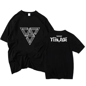 Kpop sytten comeback-album teenager,alder, alle medlem navn udskrivning af kort ærme t-shirt til sommeren style fashion o-neck t-shirt