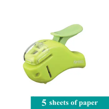 Kreativ Hot Mini Hæftemaskine Sikker Korte Gratis Hæftemaskine Kontor Papir bindende Stapleless Hæftemaskine Uden Hæftning