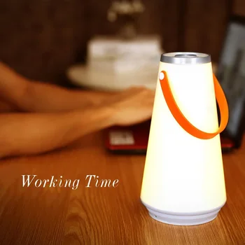 Kreative Dejlige Bærbart Trådløst LED Hjem Night Light bordlampe USB-Genopladelige Touch Skifte Udendørs Camping Nødsituation Lys