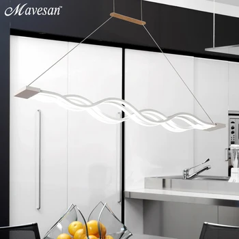 Kreative vedhæng lys Led moderne Køkken Akryl+Metal suspension hængende loft lampe til stuen drop loft lys