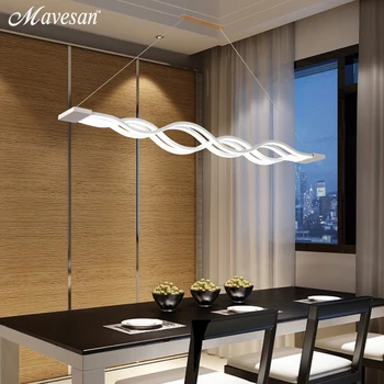 Kreative vedhæng lys Led moderne Køkken Akryl+Metal suspension hængende loft lampe til stuen drop loft lys
