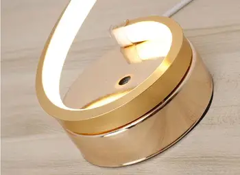Kreativt Design Spiral Moderne Akryl Bord Lamper Belysning til Bryllup Dekorative LED Desk Lys Spiral Design Luksus 24W