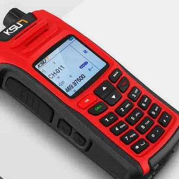 KSUN X-UV68D(MAX) walkie talkie 8W high power dual band Håndholdte To Måde Skinke Radio Communicator HF Transceiver Amatør Handy