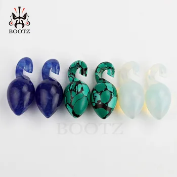 KUBOOZ Piercing hot sælger sten ørepropper tunneler design organ smykker, piercing, øre-målere, 8mm expander