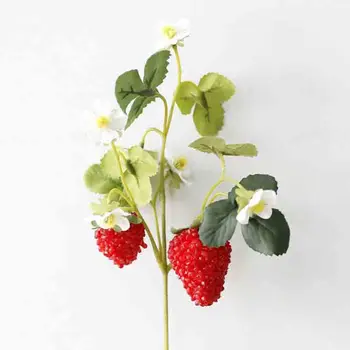 Kunstig Frugt Jordbær Mulberry Kunstig Plante Til Jul Home Party Bryllup DIY Dekorative Levende Frugt Foto Rekvisitter