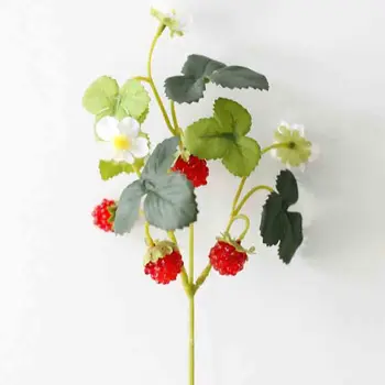 Kunstig Frugt Jordbær Mulberry Kunstig Plante Til Jul Home Party Bryllup DIY Dekorative Levende Frugt Foto Rekvisitter
