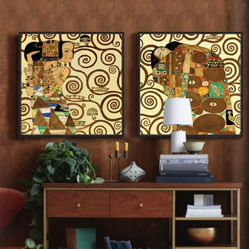 Kunstnerne Gustav Klimt cuadros lienzos decorativos væg kunst cuadros decoracion væg billeder til stuen plakater og prints