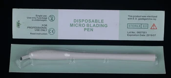 Kvalitet øjenbryn microblading engangs-pen med 12/14/17/18U nål Blade Manuel Microblade Nål Værktøj i Udløbsdato/Lot No.