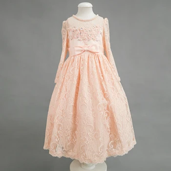 Kvikke piger kjole til brudekjoler i Organza Blomst Jacquard Hale kjole Prinsesse Bryllup-Mønster kjole til piger moana vestido infantil