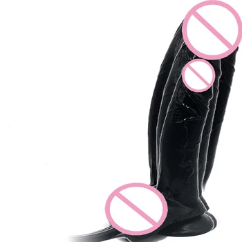 Kvindelige Realistisk Oppustelig Enorm Dildo I Penis Stor Pik Sucker Pik Sex Shop Voksen Produkter Med Tryk Pumpe Sexlegetøj Til Kvinde