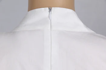 Kvinder Chiffon Bluse Shirt Elegante 2017 Kvinder Kontor Bluser Plus Size Hule Ud Blonder Arbejde Bære Blusas Femininas QAF176C