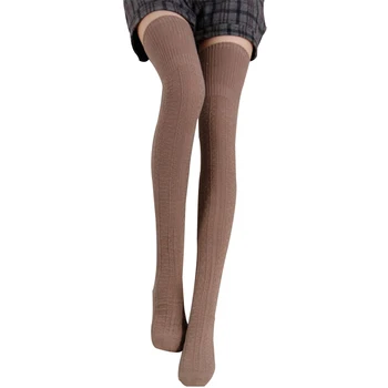 Kvinder i høj kvalitet bomuld strømper sexet lår højt over knæ sokker til kvinde solid farve, varm, lange sokker s342