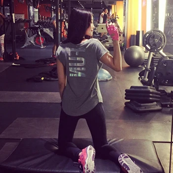 Kvinder i Yoga-Shirts Sport Fitness kortærmet T-Shirt Damer Kører Løs Kvinders Hurtig Tør tights t-Shirts Toppe Tøj
