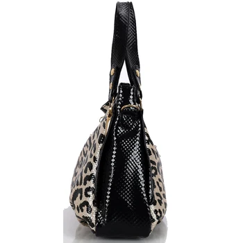 Kvinder læder håndtasker, mode og sort leopard taske luksus dametasker, håndtasker kvindelige kendte mærker sac kvinder messenger tasker